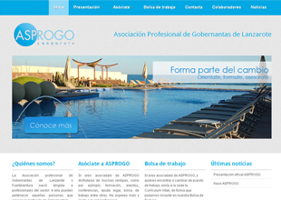 Asociacion ASPROGO Diseño web Lanzarote Asociacion ASPROGO