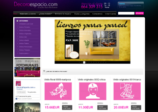 Tienda online de Vinilos y Fotomurales decorativos Diseño web Valencia, tienda online vinilos decorativos
