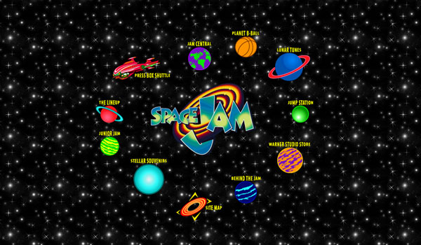 Diseño web finales siglo pasado Space Jam Diseño web finales siglo pasado 90s