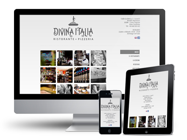 Diseño web canarias, restaurante