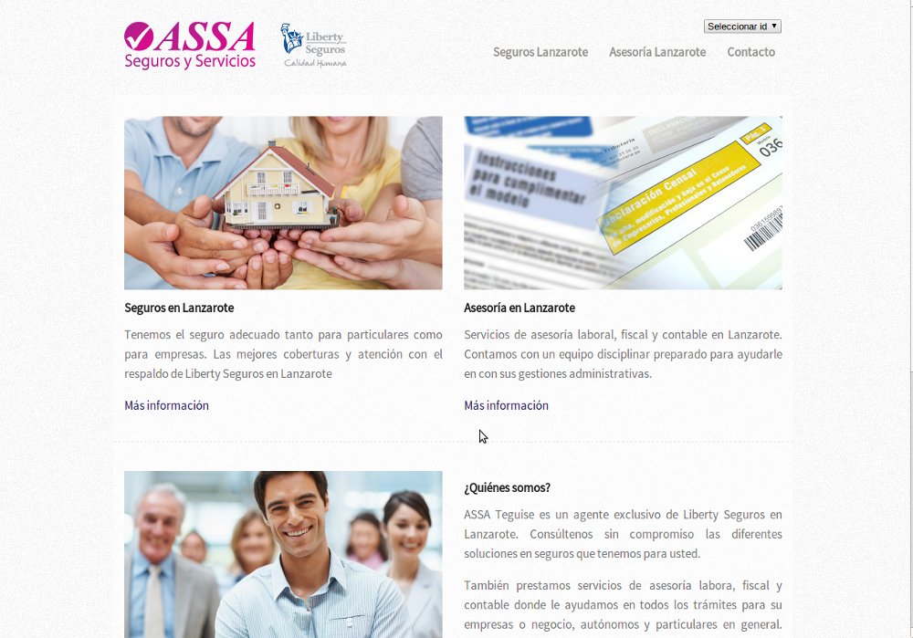 Diseño Web Lanzarote ASSA Teguise